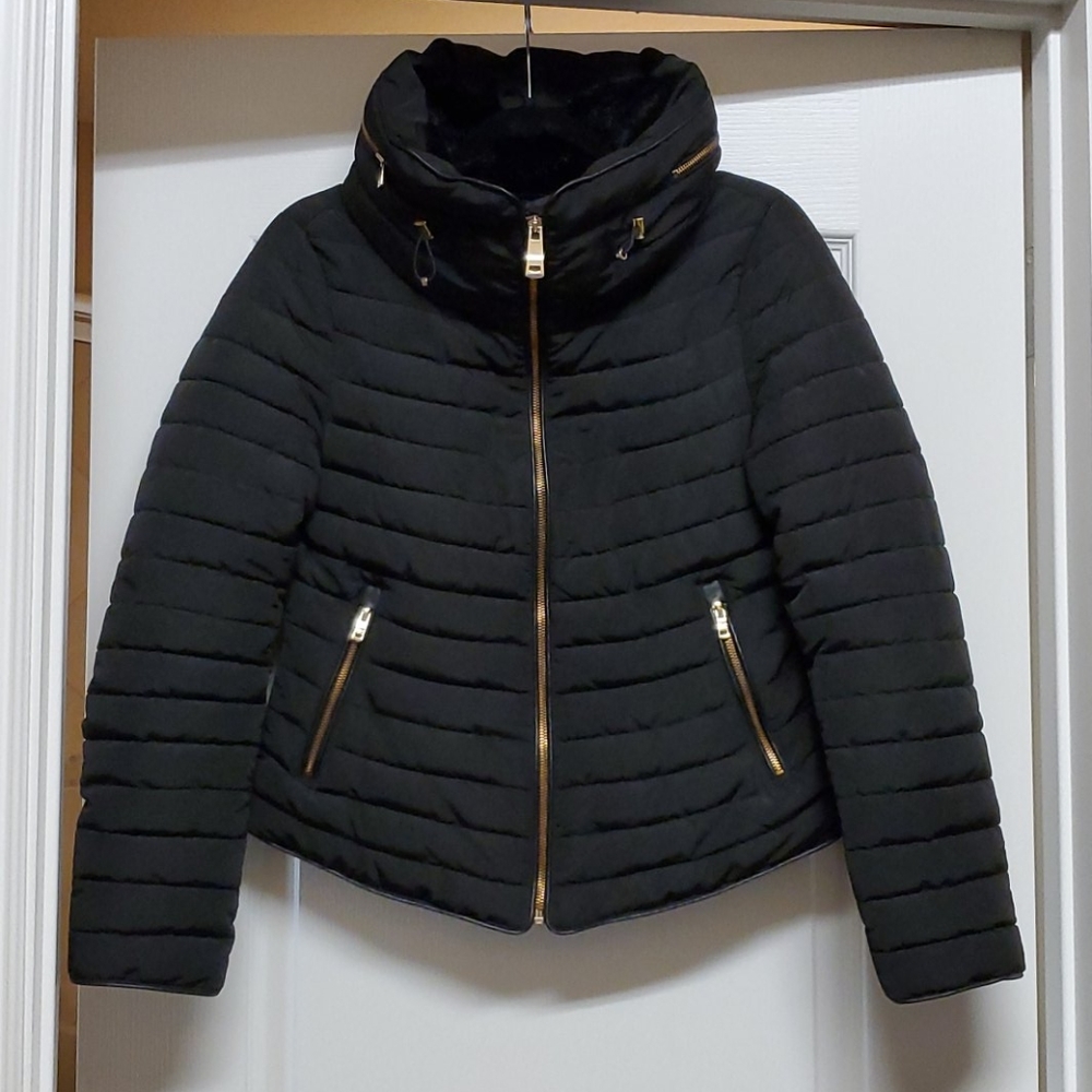 Zara basics puffer jacket